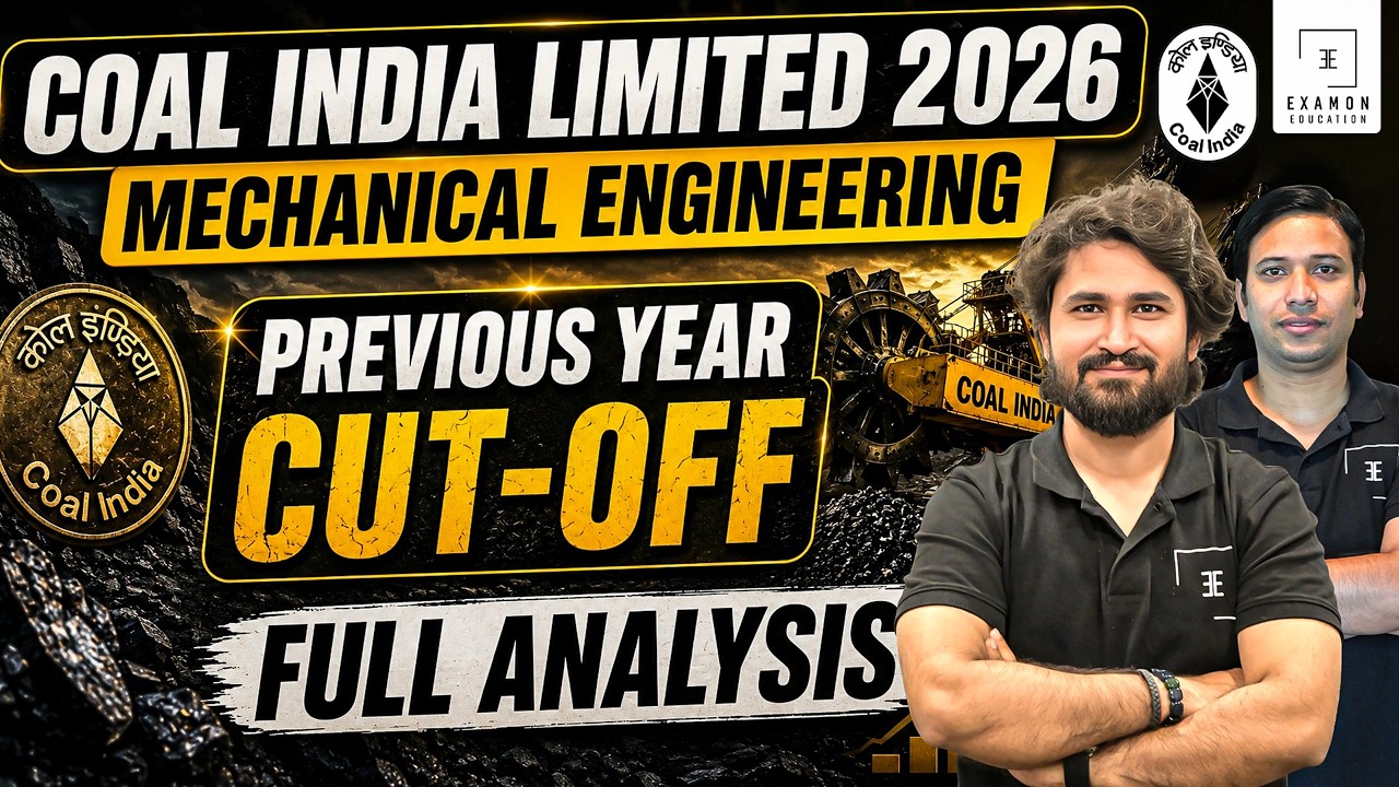 Coal India Management Trainee 2026 Previous Year Cut Off Analysis | CIL MT 2026