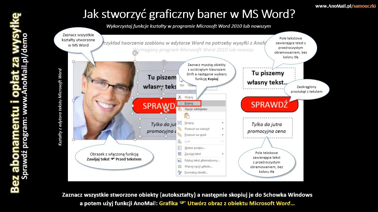 Jak przygotować grafiki do mailingu / newslettera w programie mailingowym AnoMail