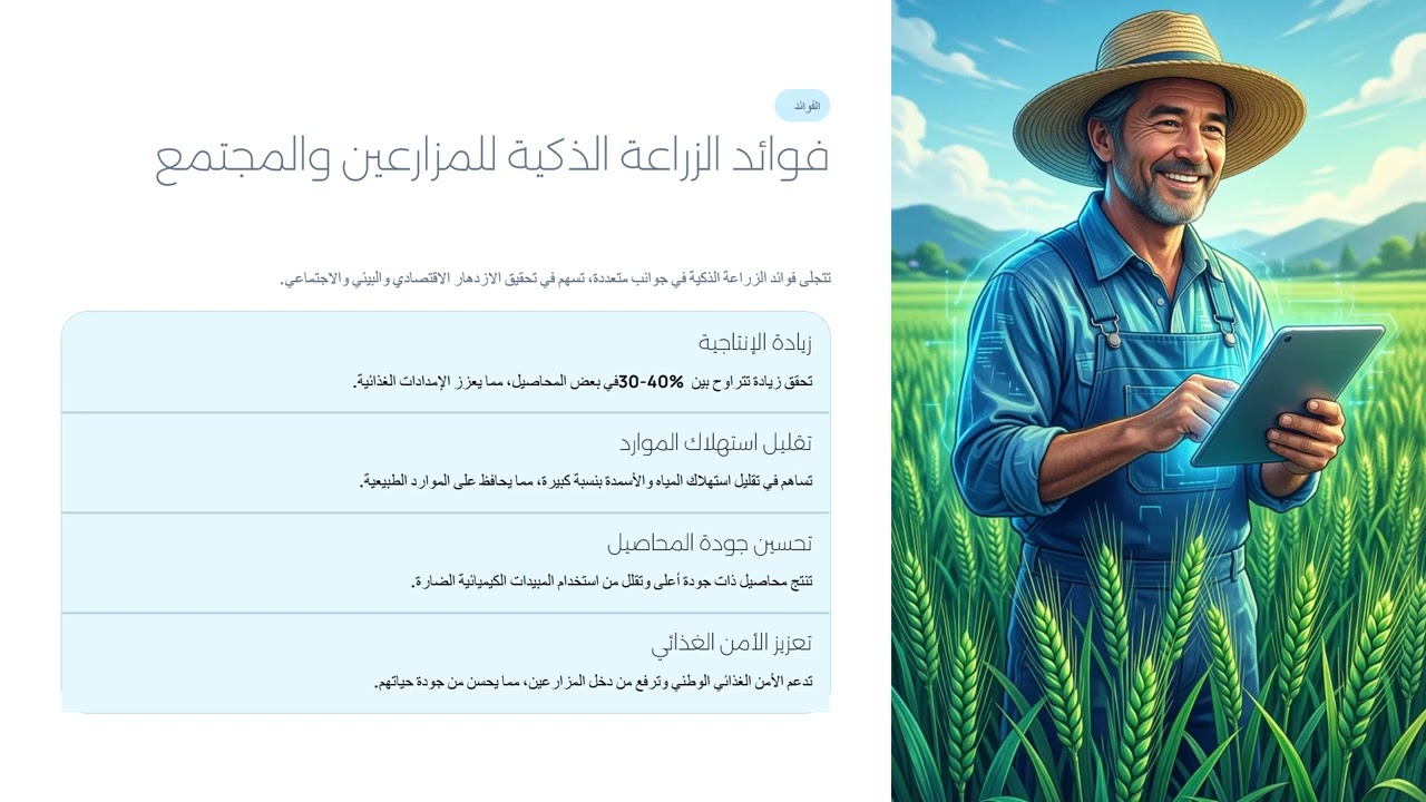 الزراعة الذكية من أجل تنمية مستدامة