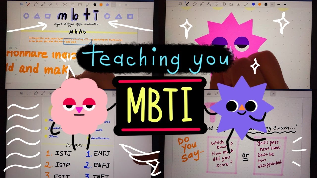 ASMR Teaching you ✨MBTI✨ | iPad writing, whispering, mouth sounds