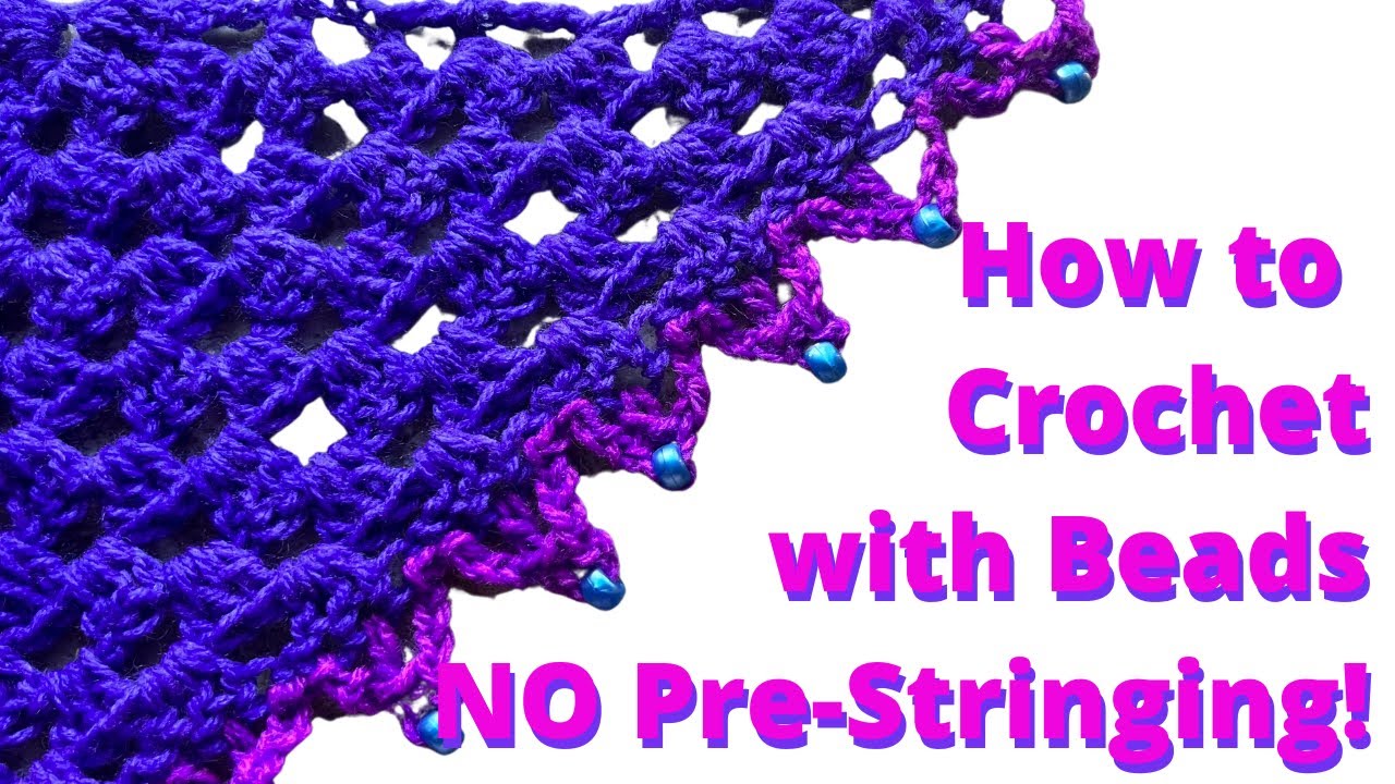 How to Crochet with Beads NO pre stringing