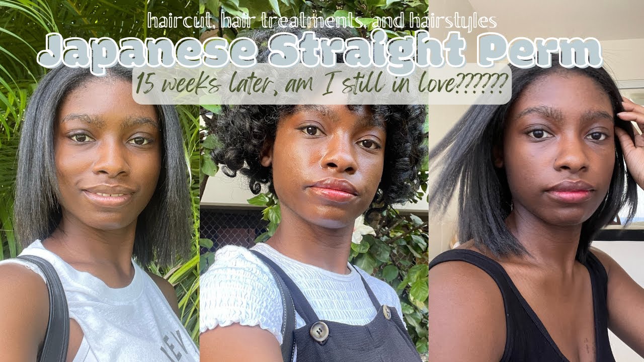 15 weeks post Japanese Straight Perm ~ update & retouch