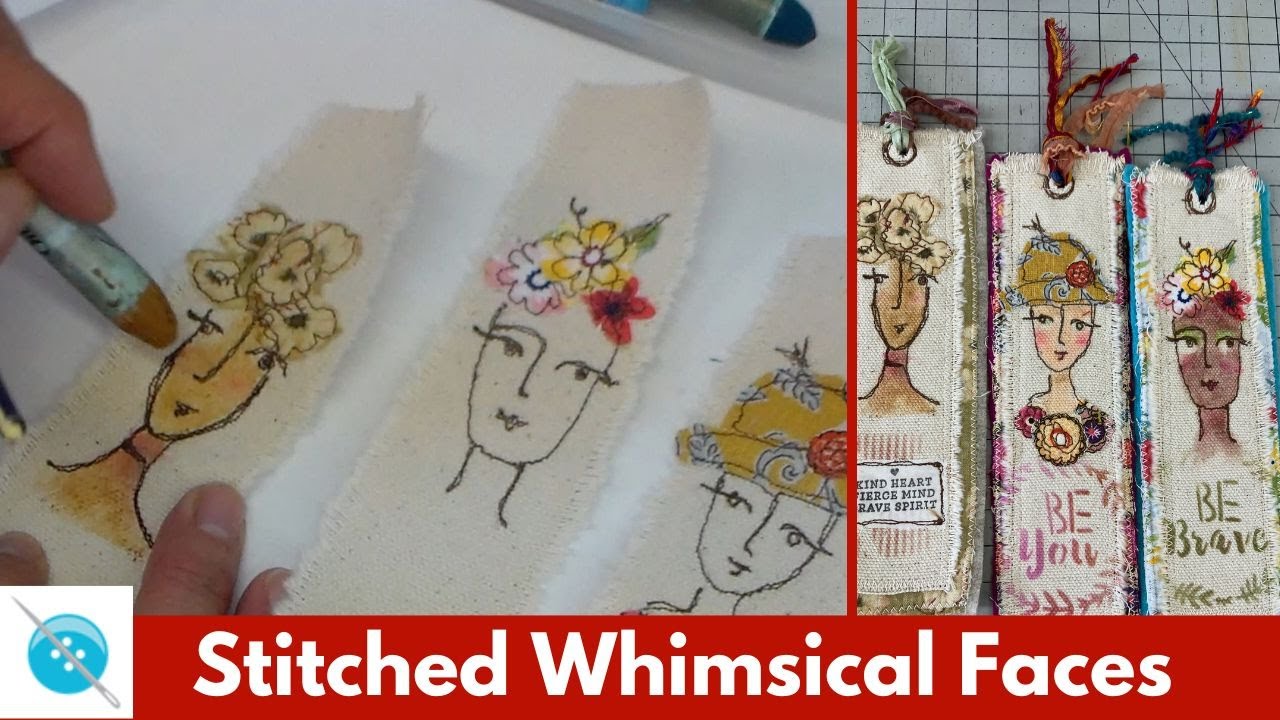 Sketch to Stitch, Whimsical Faces