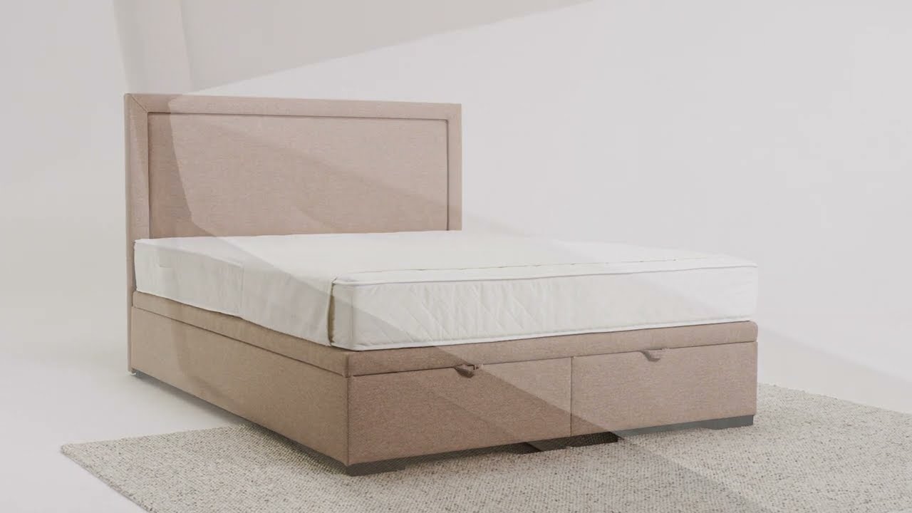 Fuji upholstered bed with storage by Maison De Reve