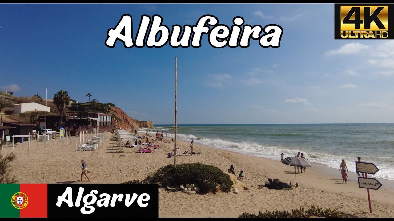 Albufeira | Balaia | Praia Maria Luísa | Algarve | Portugal 4K