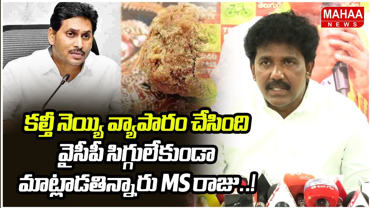 కల్తీ నెయ్యి వ్యాపారం చేసింది వైసీపీ సిగ్గులేకుండా మాట్లాడతిన్నారు MS రాజు..! | Mahaa News