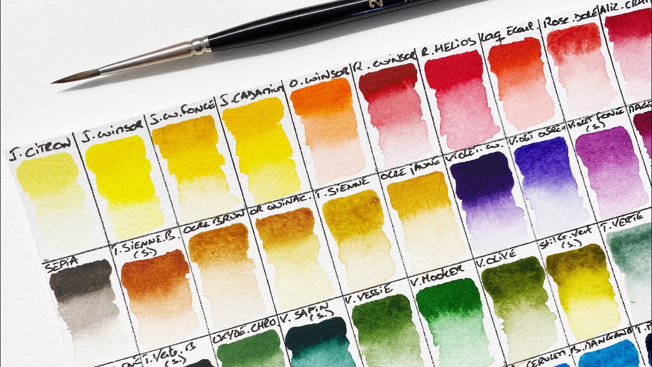 Aquarelle : organiser les couleurs de sa palette
