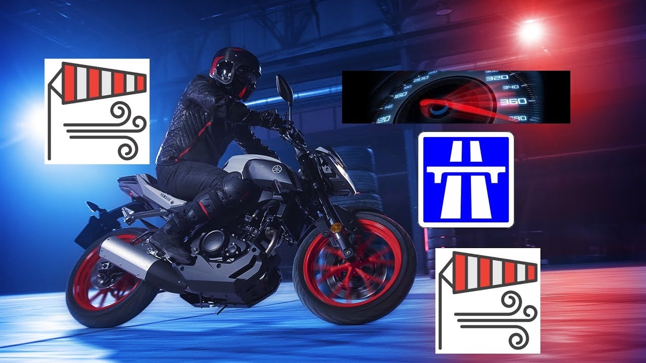 Yamaha MT 125 - VMAX par FORT VENT avec FILTRE A AIR K&N et AKRAPOVIC