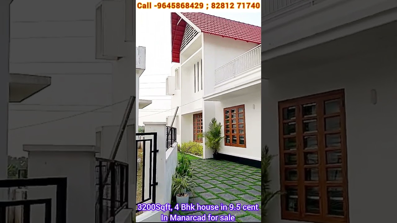 Posh house  For Sale in Manarcad.1.5 Km to Manarcad Church.Call -9645868429 ; 8281271740