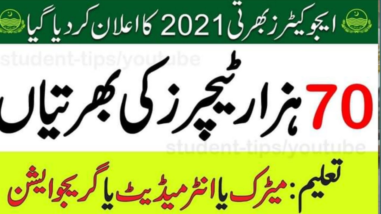 Educator Jobs 2021 | Educator Jobs 2021 Announced | New Teacher Jobs | Latest Jobs 2021 | BRIGHT WAY