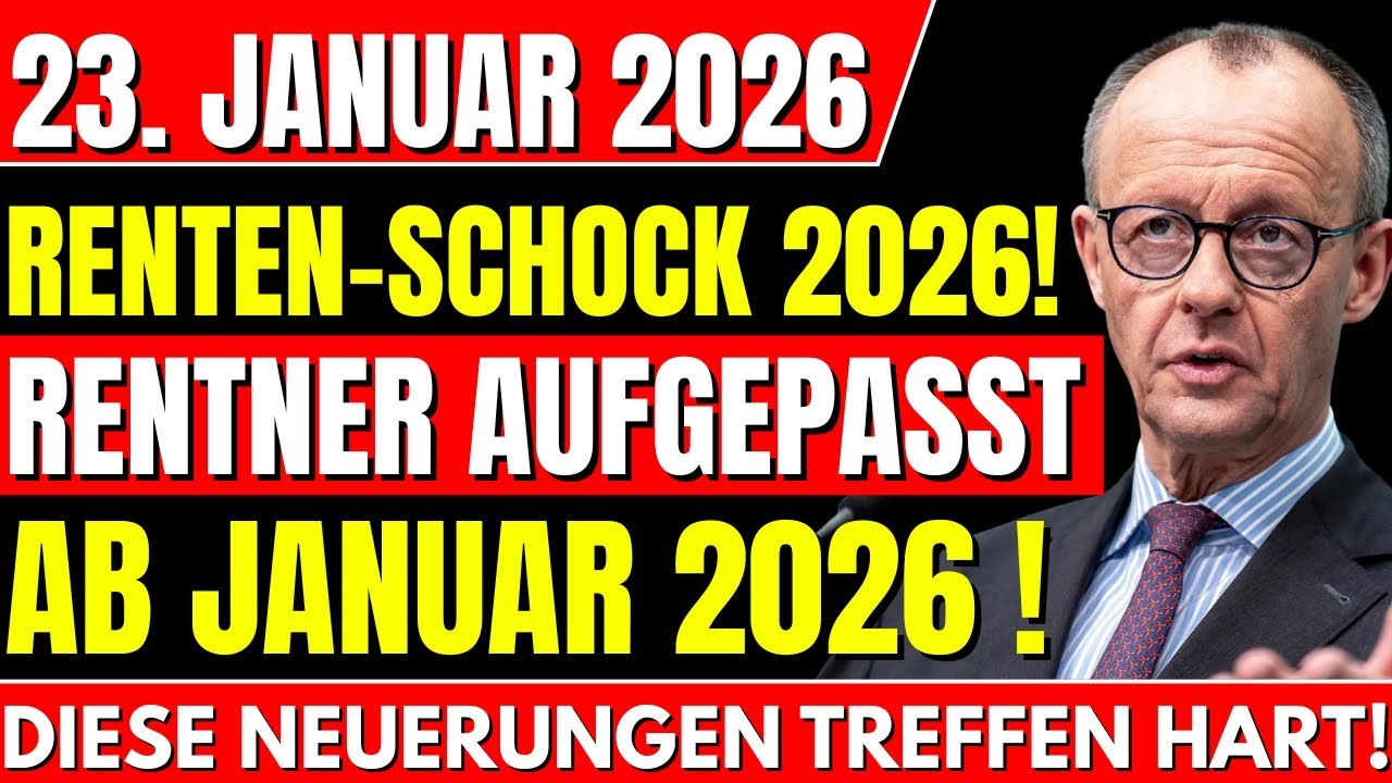 Pflege & Rente 2026: Diese &Auml;nderungen treffen Rentner ab Januar hart