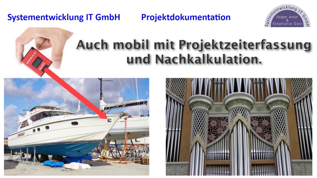 Automatische Projektdokumentation mit der Erfassung aller T&auml;tigkeiten mit dem Mini Barcode Scanner.