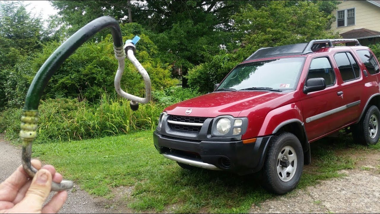 Замена линии высокого давления Xterra AC с утечкой. Распространенная проблема.