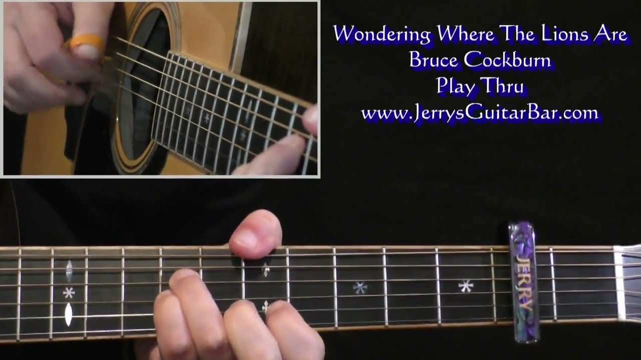 Bruce Cockburn Wondering Where The Lions Are | Guitar Play Thru