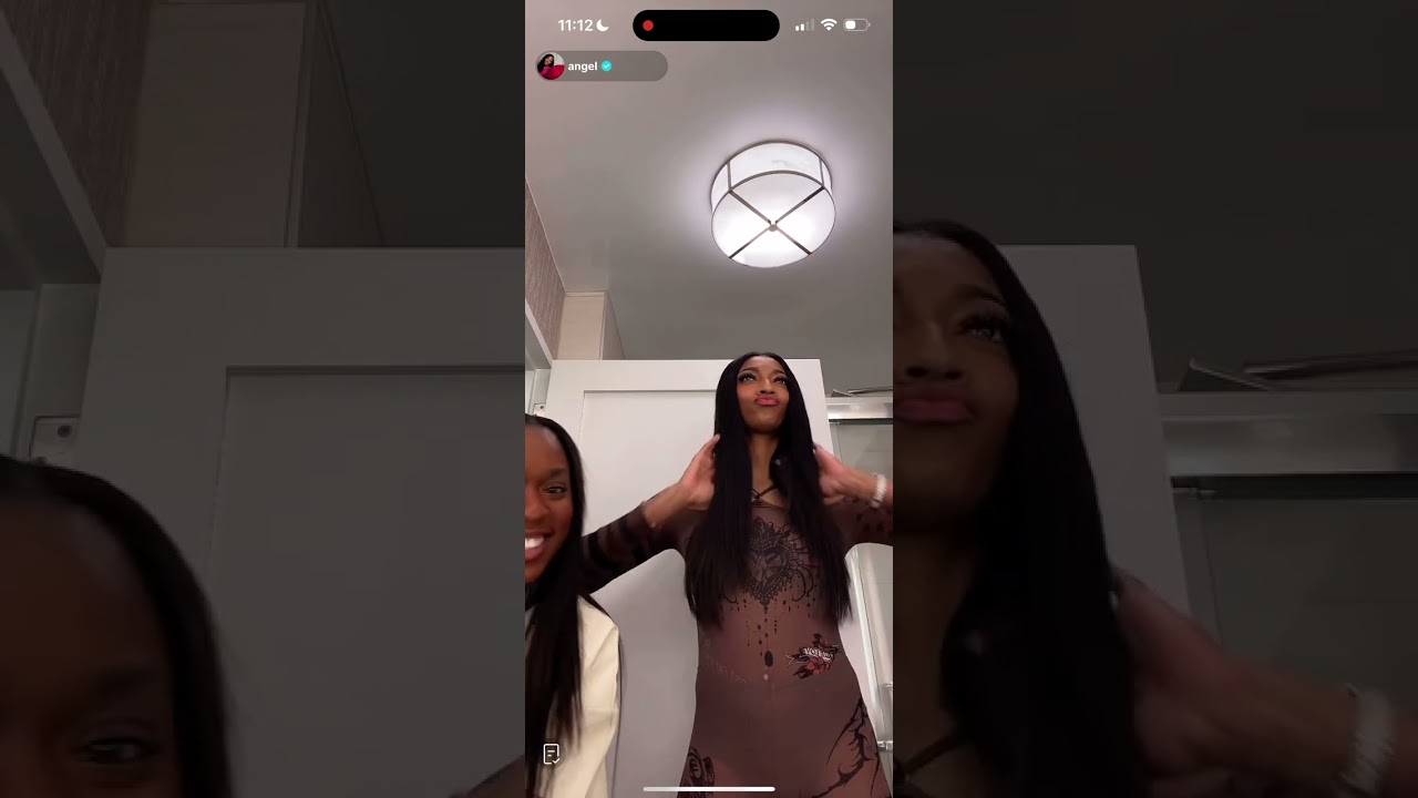 Angel Reese Live Post New York Knicks Game