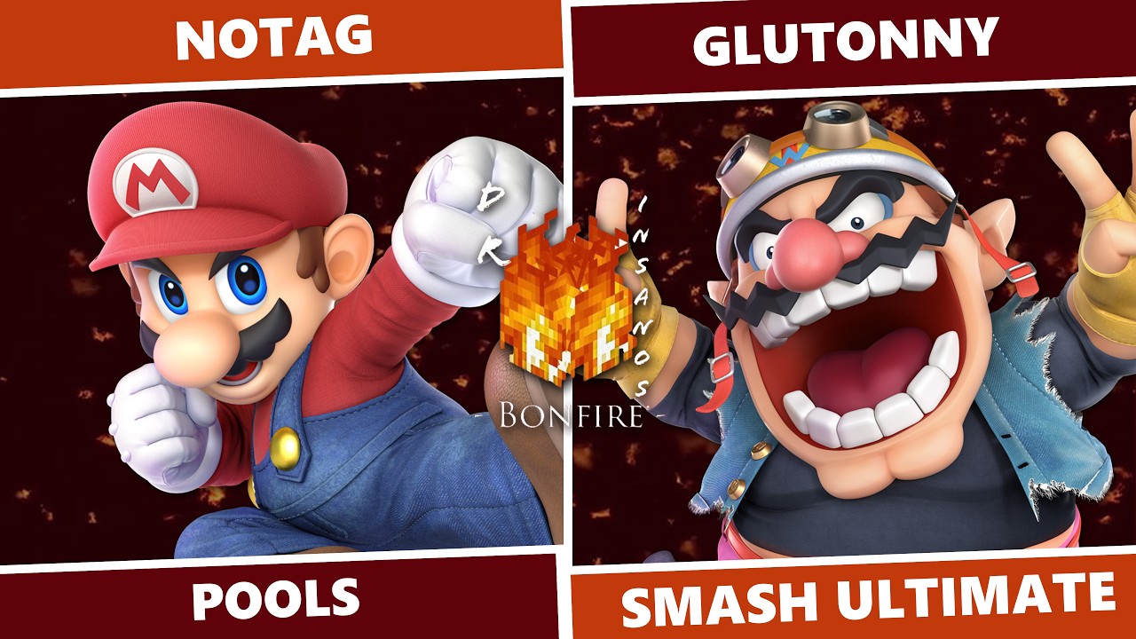 Dr. Insano's Bonfire 3: Pools - NoTag (Mario) Vs. Glutonny (Wario) SSBU