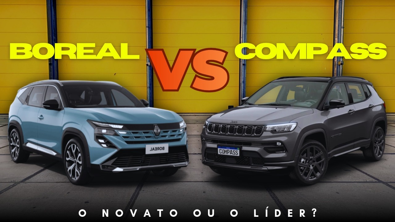 Renault BOREAL vs Jeep COMPASS - Qual o MELHOR SUV médio? (COMPARATIVO)