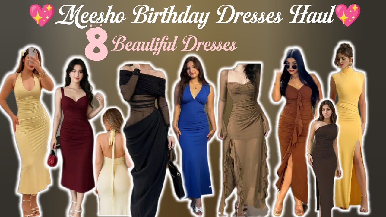Meesho Birthday Dresses Haul😍| Bodycon Dresses Under 1000Rs/- only 🤌| Affordable Birthday Dresses♥️|