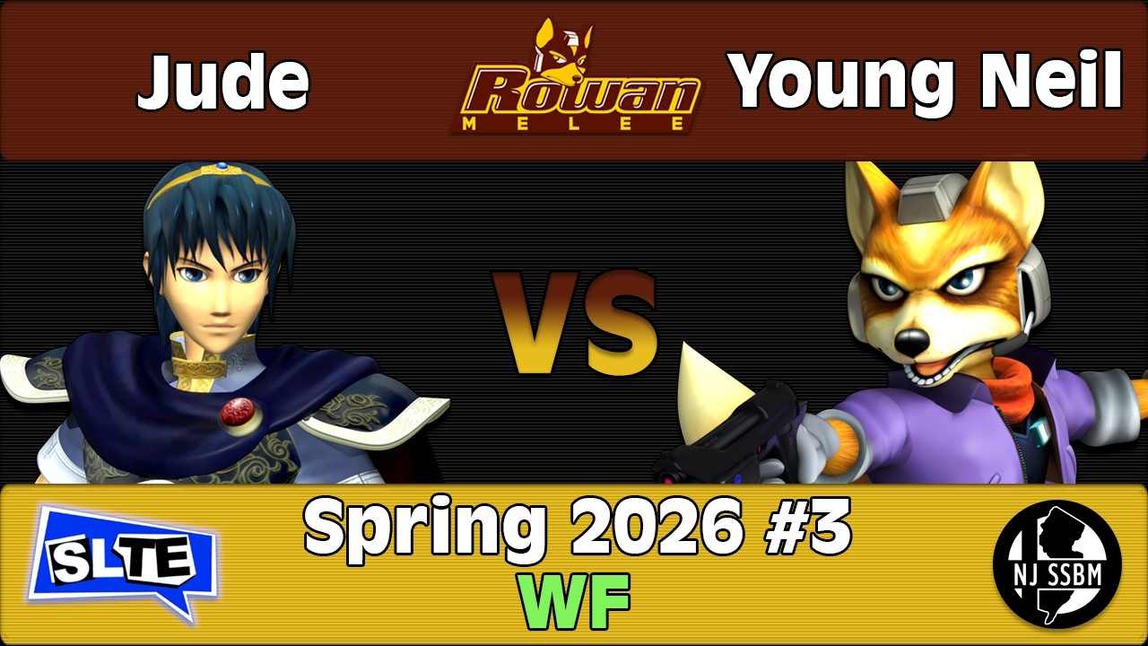 Rowan SSBM Spring 2026 #3: Jude (Marth) Vs. Young Neil (Fox) - WF