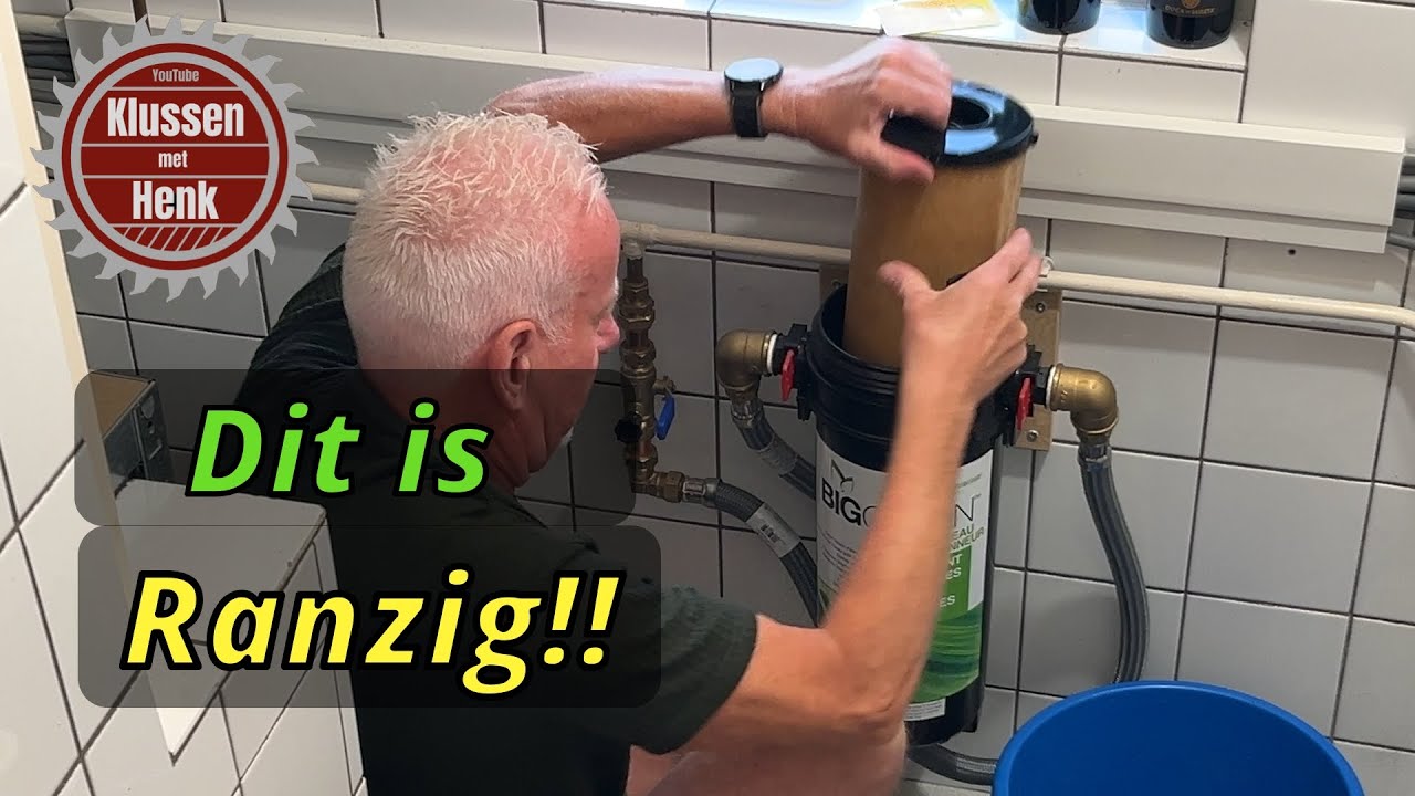 Voor de eerste keer het Filter van de Waterontharder vervangen