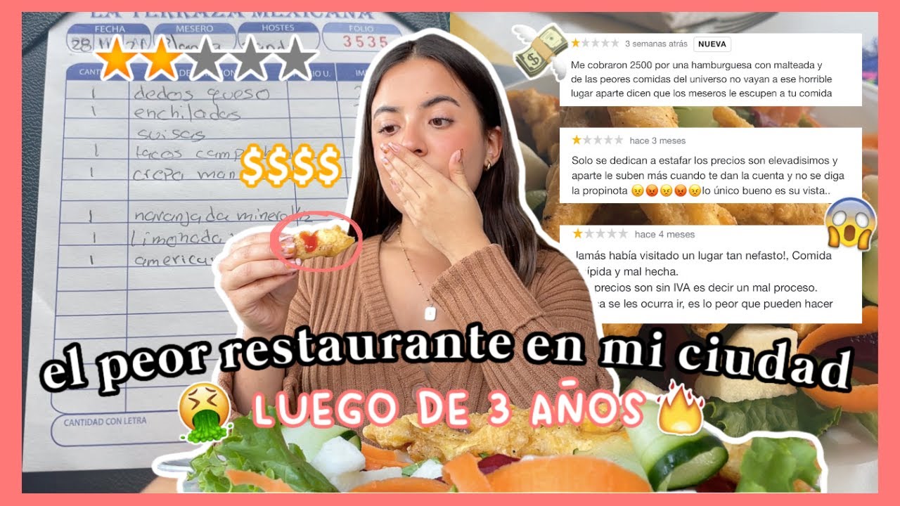 volv&iacute; al PEOR restaurante en mi ciudad y esto pas&oacute;...