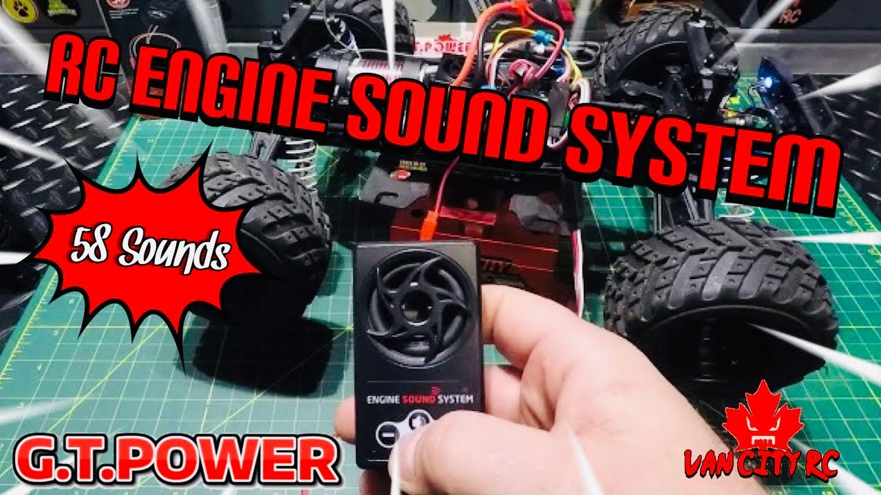 GT Power Simulated RC Engine Sound System With 58 Preloaded Sounds