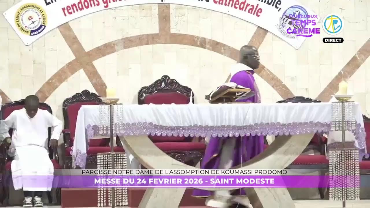 Messe de 6h15 du 24 février 2026 en direct de la paroisse ND de l'Assomption de Koumassi Prodomo