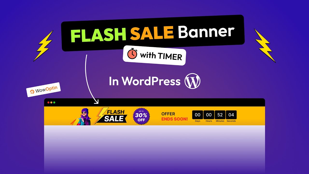 How to Add a Flash Sale Banner (with TIMER) in WordPress