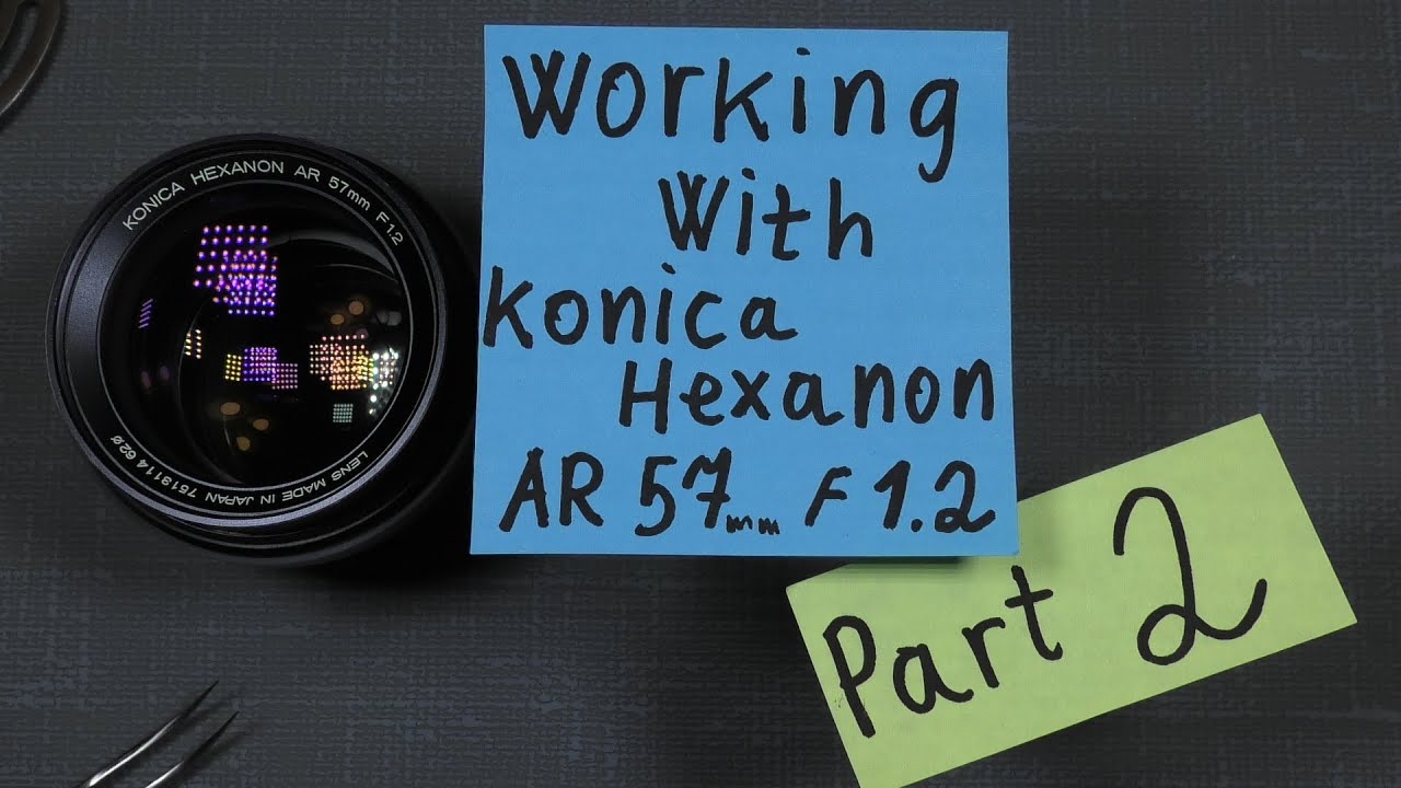 Konica Hexanon AR 57mm 1:2 ЧАСТЬ 2 Сборка диафрагмы и метки установки