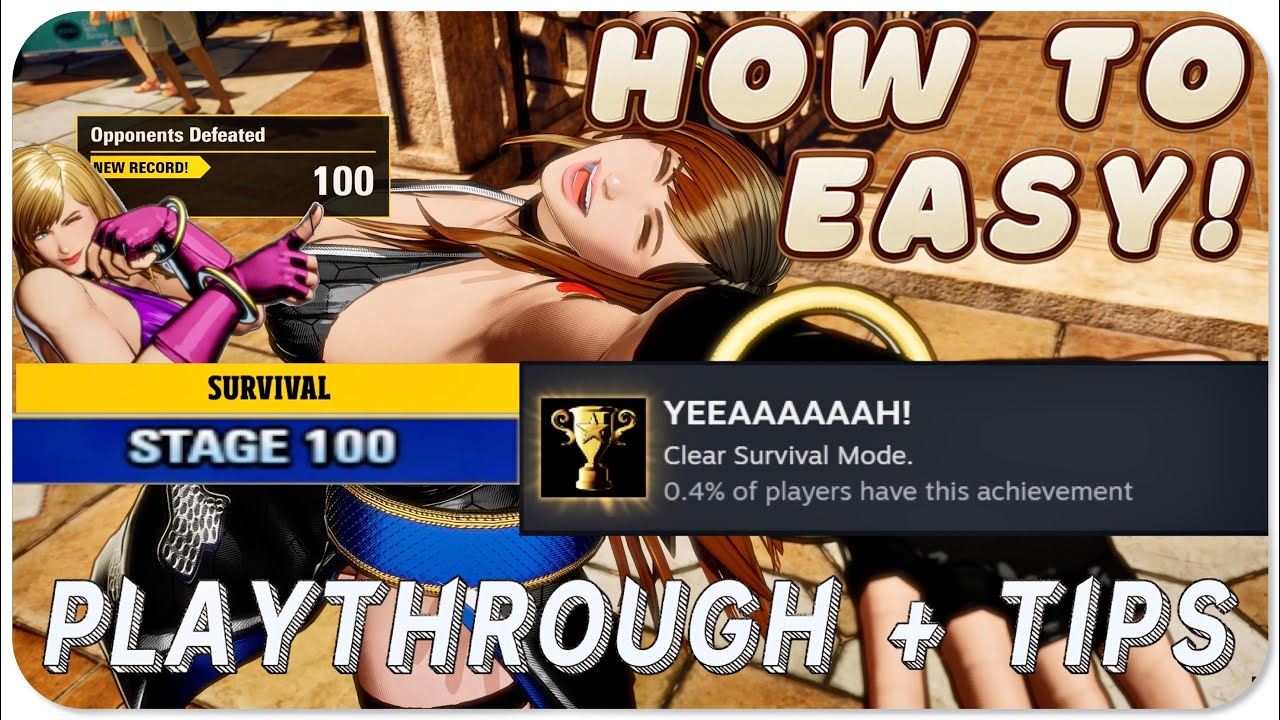 How To Get The Hardest Achievement Easy (Clear Survival Mode) - FATAL FURY: City of the Wolves