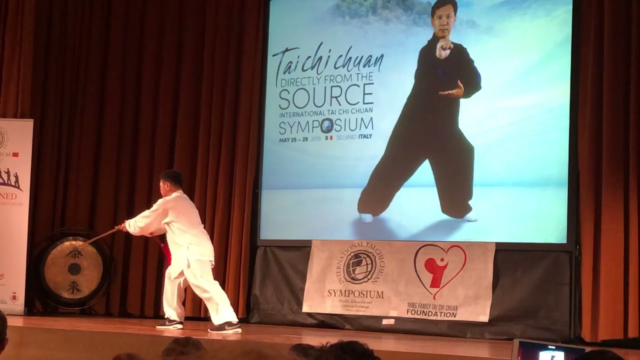 2019 Italy, GM Yang Jun Sword demonstration in Taichi Symposium