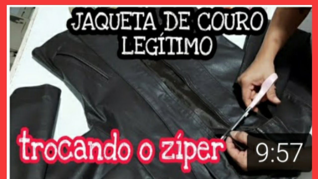 ✅COMO COLOCAR  ZÍPER EM JAQUETA| JAQUETA DE COURO FEMINO|JAQUETA DE COURO MASCULINA| PASSO A PASSO.