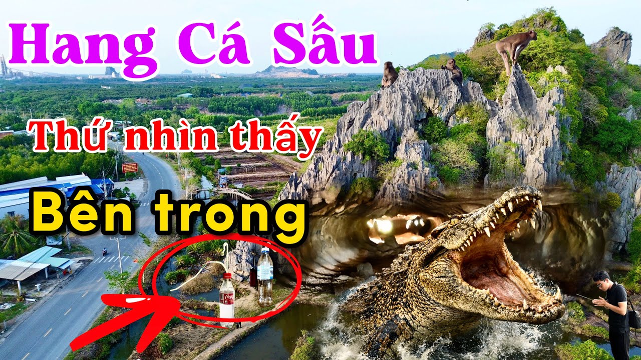 Khám phá _ Hang Cá Sấu 🐊 Rùng mình thứ gặp bên Trong 😱 |Long Vlogs _  Bước Chân Khám Phá 