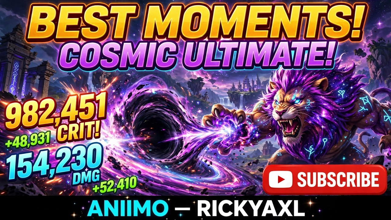 Aniimo BEST Moments 🔥 Cosmic Ultimate, 487 Damage & Lion Catch!