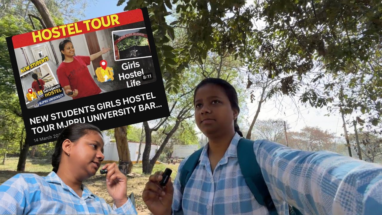 NEW STUDENTS GIRLS HOSTEL TOUR MJPRU UNIVERSITY BAREILLY @muskanspace10M Hostel Life Vlog