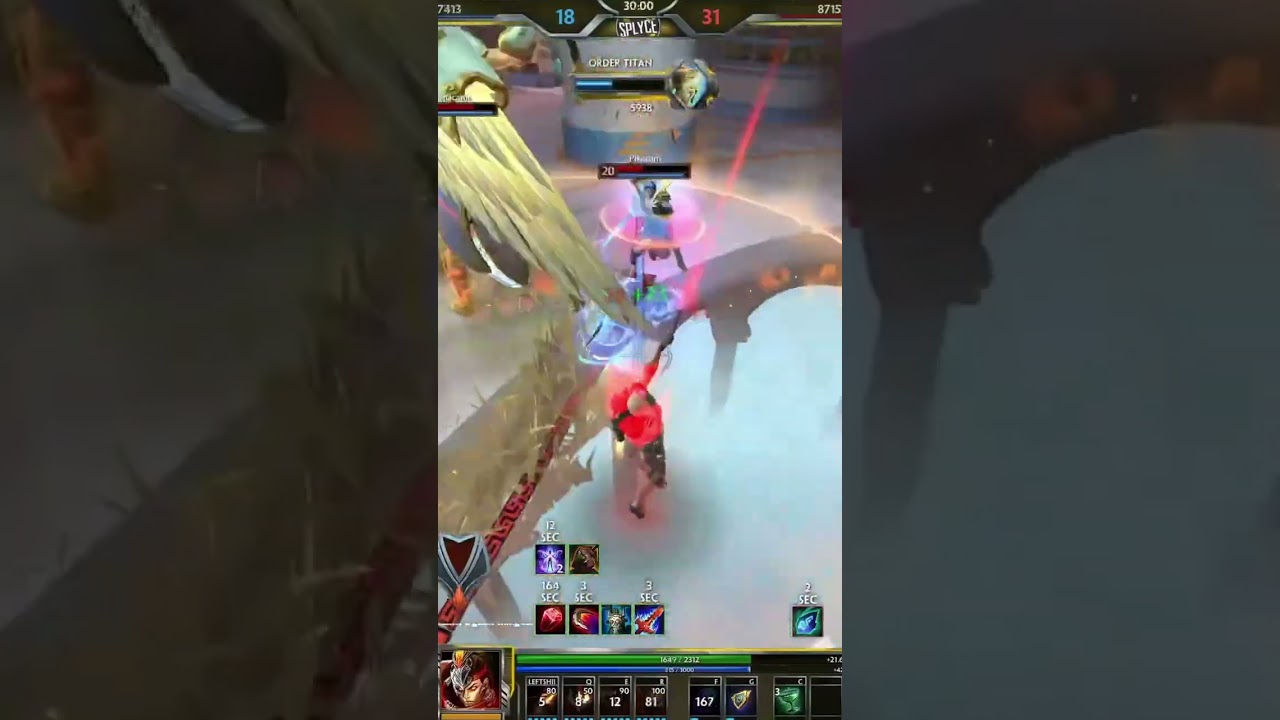 1V4 QUADRA KILL TO SAVE THE GAME!! #shorts #smite #spl