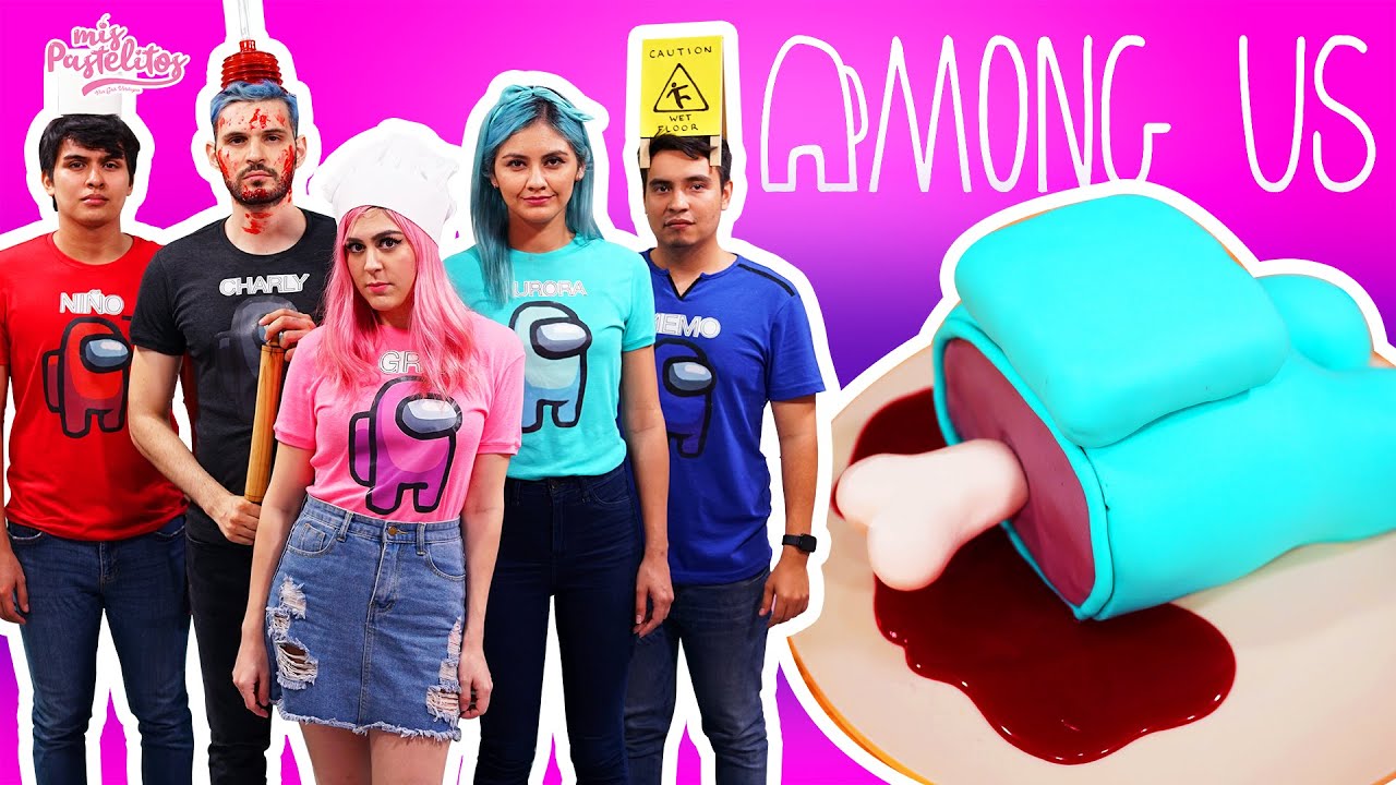 AMONG US EN LA VIDA REAL | PASTEL DE AMONG US | MIS PASTELITOS