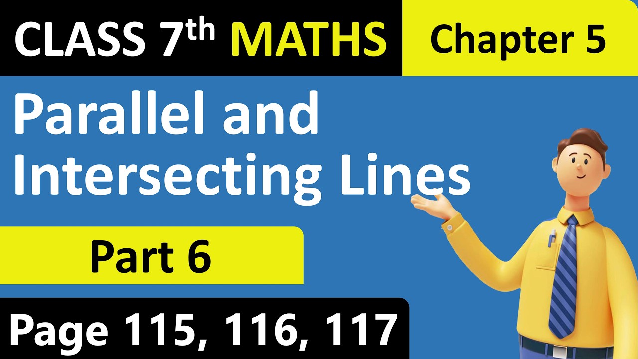 Parallel and Intersecting Lines | Part 6 | Class 7 Maths | Chapter 5 | NCERT
