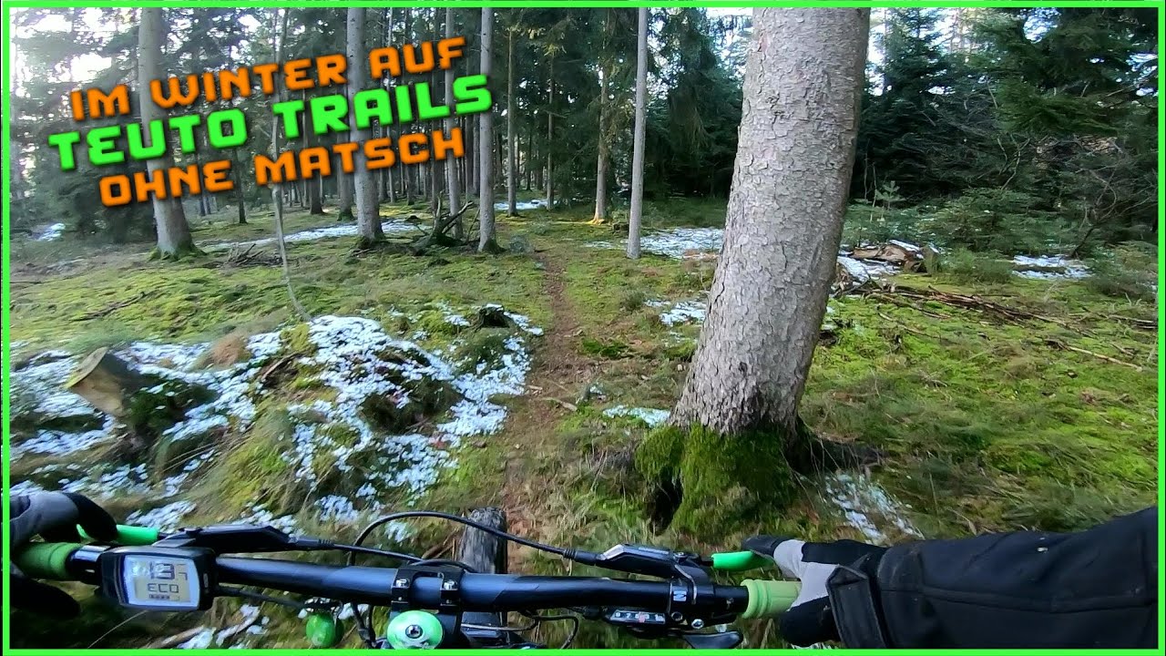 Enduro Hardtail eMTB auf 30 km Cross-Country Teuto Trails / E-Bike CUBE HYBRID mit 140 mm Federweg