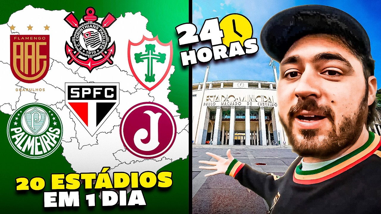 Fui a TODOS os ESTÁDIOS de São Paulo em 24 HORAS