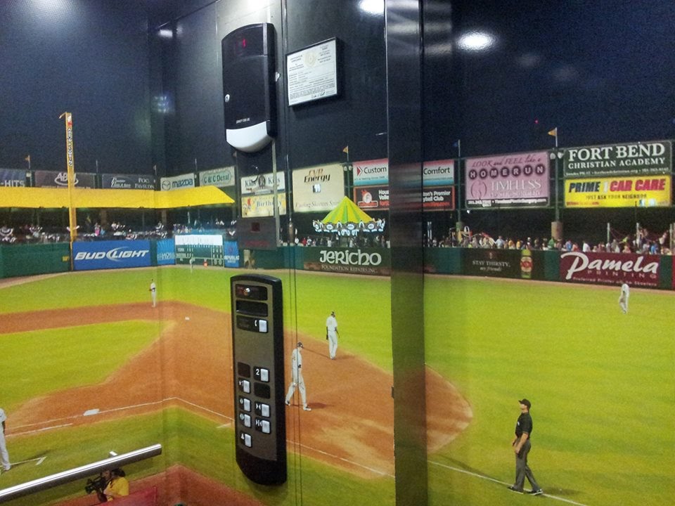 ABSOLUTELY AWESOME!!!!!! Schindler 330A Hydraulic Elevator at Skeeters Stadium in Sugar Land, TX.