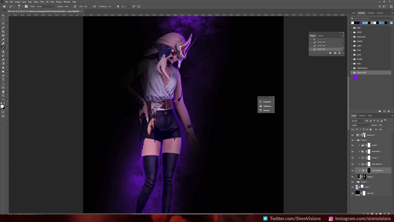Photoshop speed edit - Reflection (FFXIV)