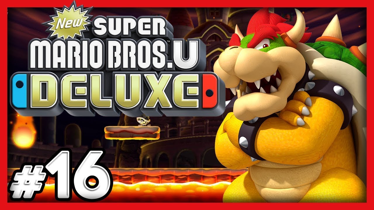 New Super Mario Bros U Deluxe - #16 - THE FINAL BOOM BOOM! (4 Player Switch Gameplay)