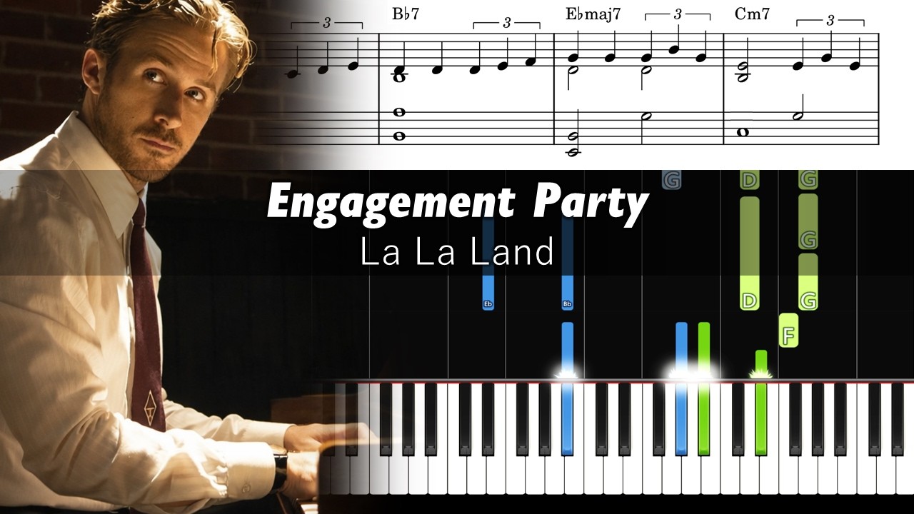 La La Land - Engagement Party - Piano Tutorial with Sheet Music