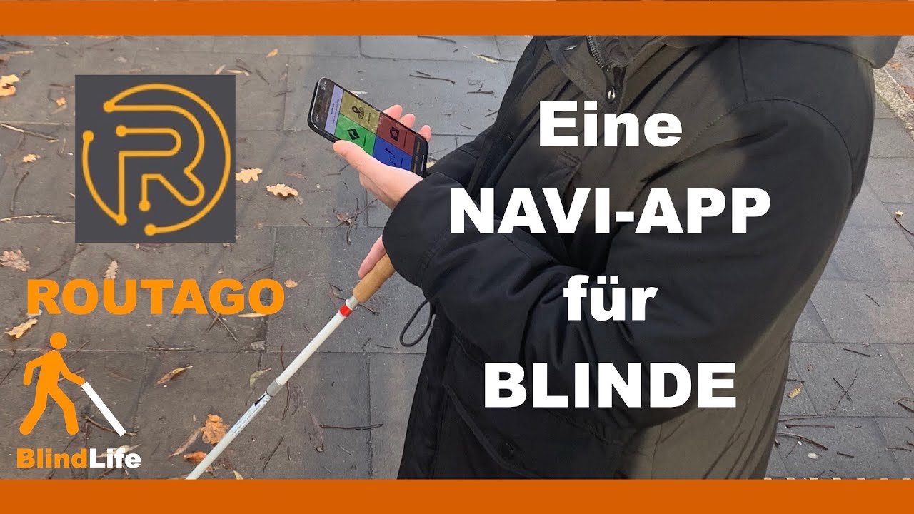 Routago. Eine Navi-App für BLINDE im Test | Mr. BlindLife