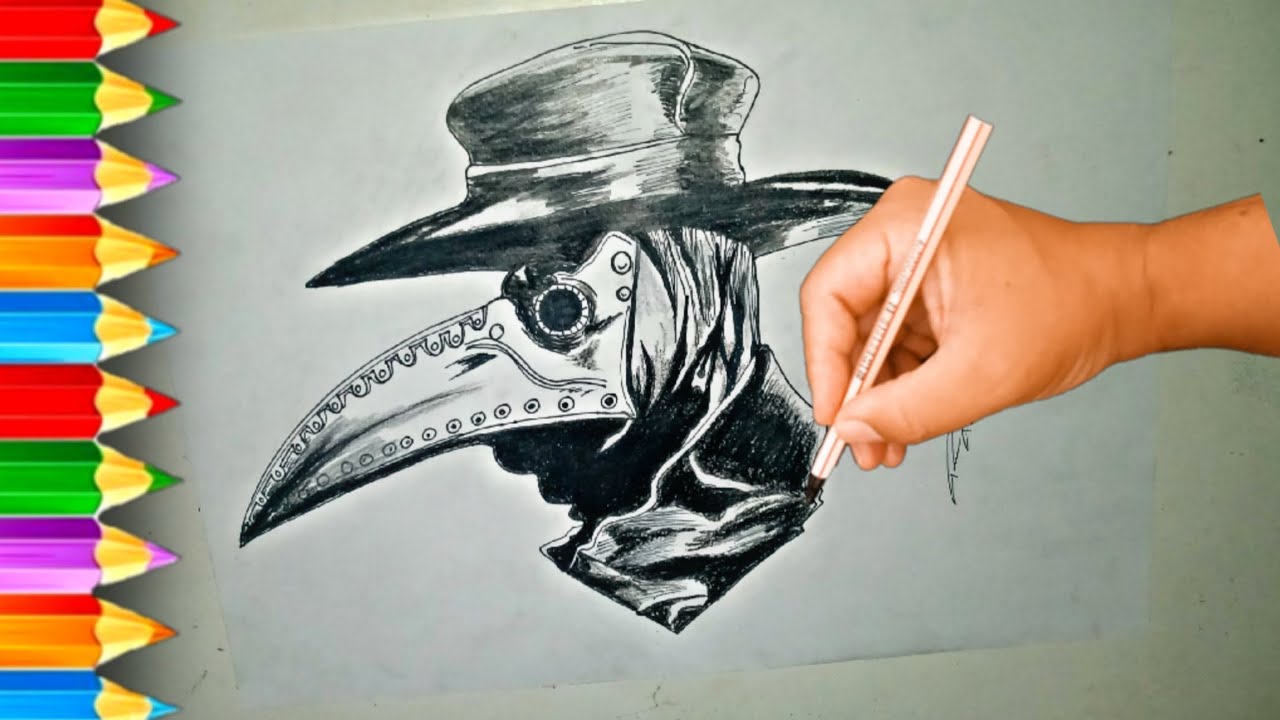 Como desenhar o Médico da Peste Negra || Peste Negra passo a passo || Desenho fácil para iniciantes 