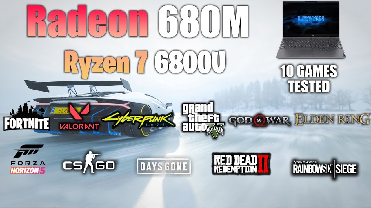 Radeon 680M + Ryzen 7 6800U : Test in 10 Games - Ryzen RDNA2 APU