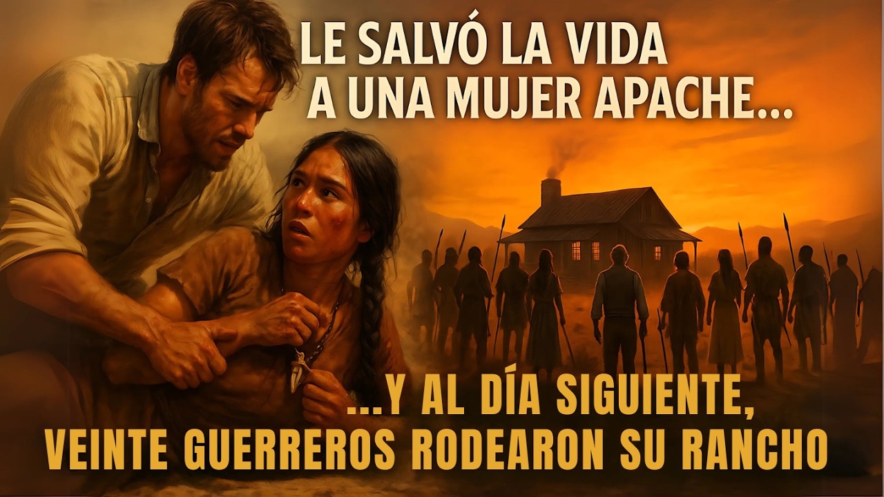 ❤️ VIUDO LE SALVÓ LA VIDA A UNA MUJER APACHE… 🔥 y al día siguiente, sus guerreros rodearon su rancho
