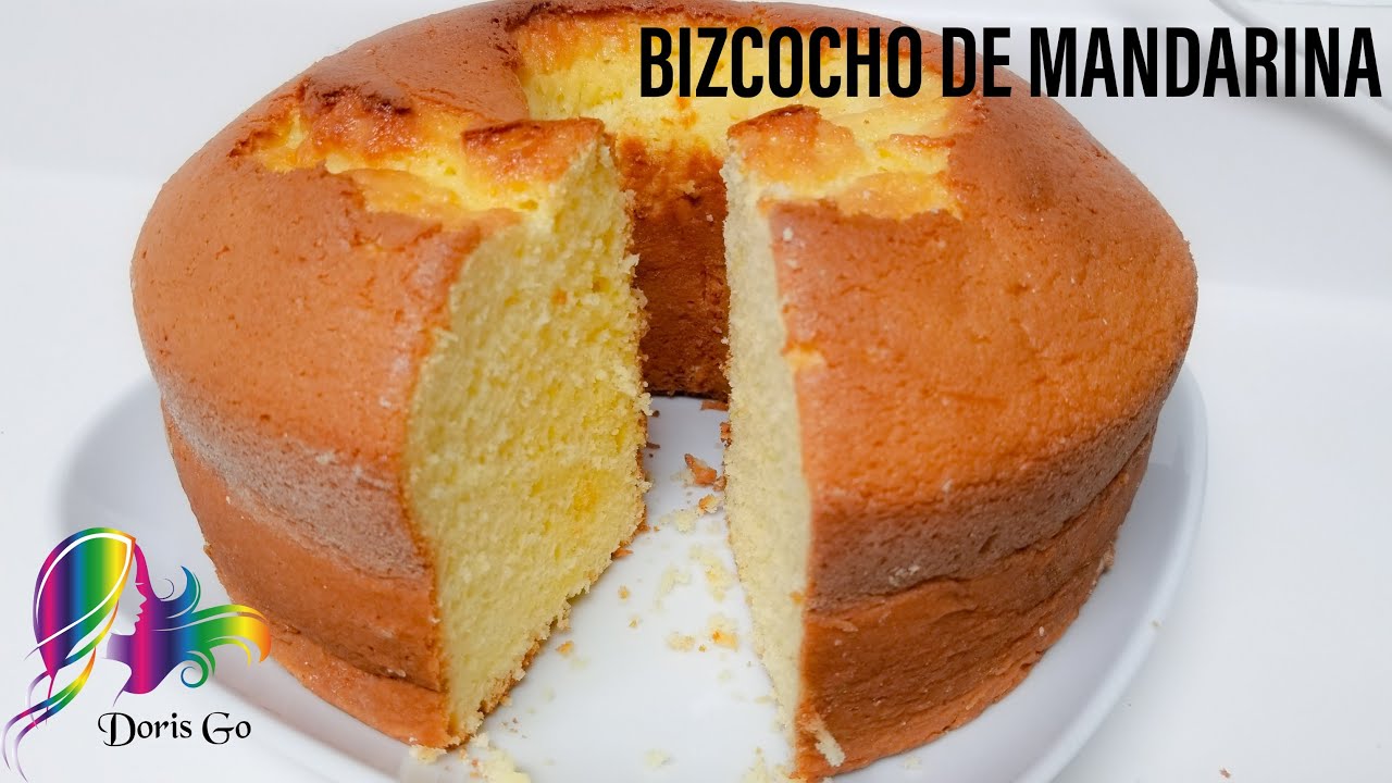 Bizcocho/keke de MANDARINA! 5 INGREDIENTES! Facil DE HACER!