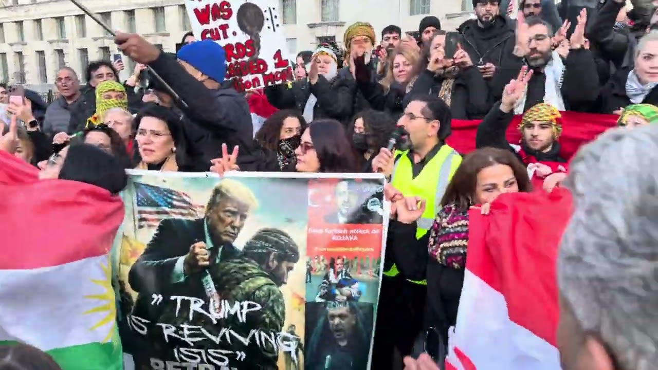 Protest for kurdstan in rojava to against Syria isis  freedom for rozhallat 2+2=1